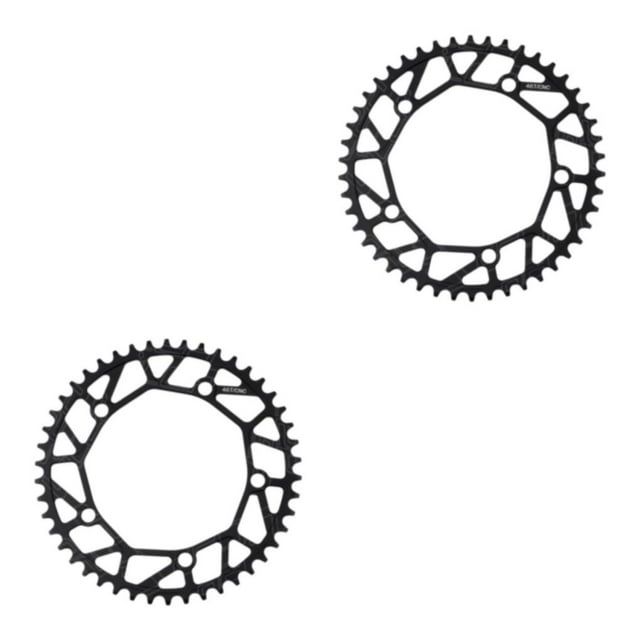 Guardoinrt 1/2/3/5 Stylish Bike Crank For Enhanced Performance Lightweight Bicycles Crank 46T black 2PCS