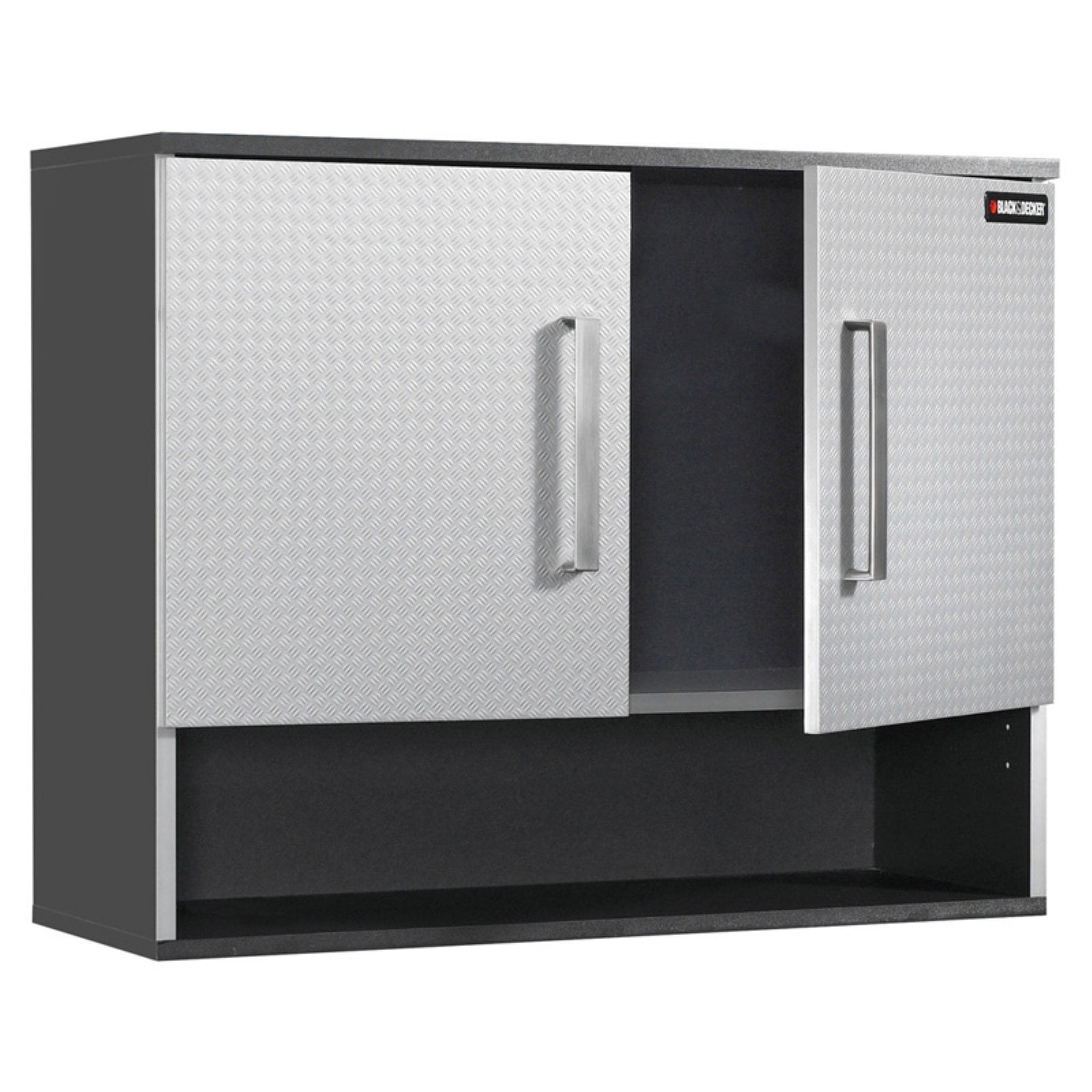 Black Amp Decker 31 25 In Wall Cabinet Silver Walmart Com