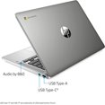 thumbnail image 3 of HP Chromebook 14" HD Intel N4020 Processor 32GB 4GB Chrome OS MINERAL SILVER, 3 of 6