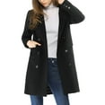 thumbnail image 6 of INSPIRE CHIC Women's Winter Coat Notched Lapel Double Breasted Trench Coat 3XL Blacks, 6 of 8