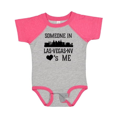 

Inktastic Las Vegas Nevada Someone Loves Me Skyline Gift Baby Boy or Baby Girl Bodysuit