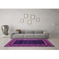 thumbnail image 3 of Ahgly Company Indoor Rectangle Abstract Purple Modern Area Rugs, 8' x 10', 3 of 4