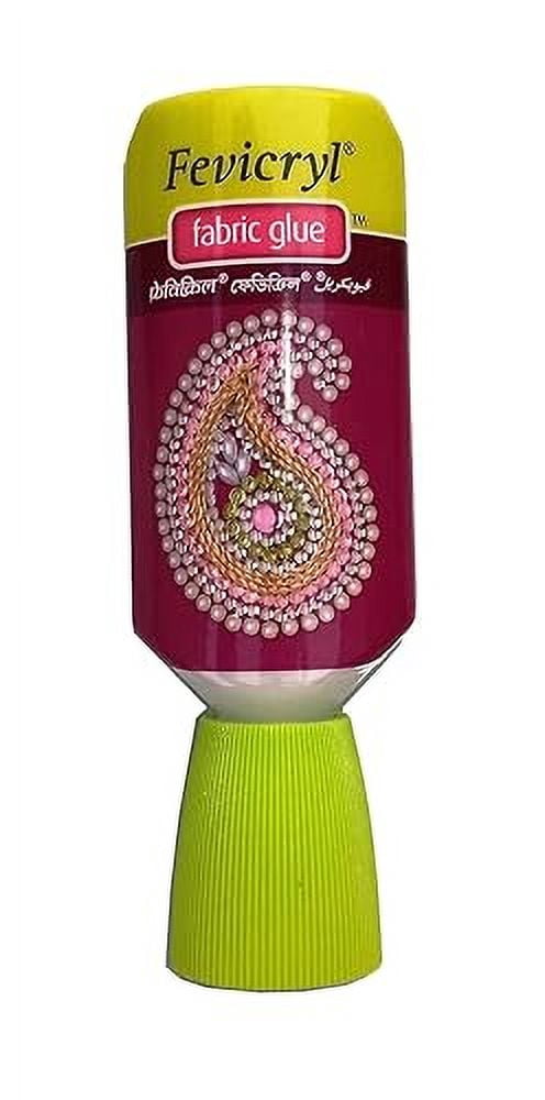 Fevicryl Fabric Glue 30ML for Making Lippan Sticking Beads,Ribbon,Design Clothes,Ornaments,Mirror,Patchwork,Stones, Laces, Sequins Jewellery Embroidery MDF Board Foil Art DIY Crafts Works Etc 3 pcs
