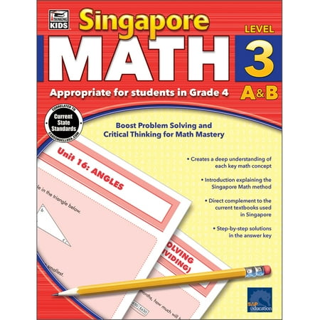 Thinking Kids Singapore Math Workbook Grade 4 (256 pages)
