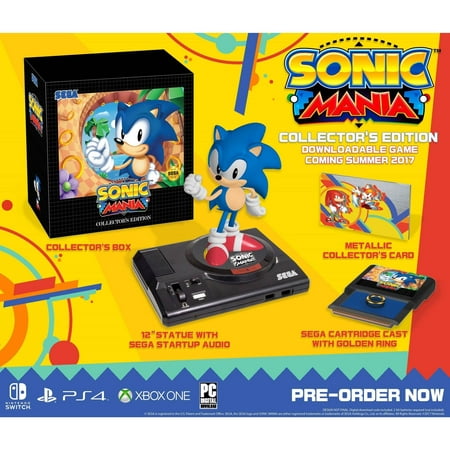 Sonic Mania Collector's Edition, Sega, Nintendo Switch, PlayStation 4, Xbox One, PC, [Physical], 010086770018