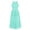 Mint Green, variant on TSSOE Youth Big Girls Halter Chiffon Pleated Maxi Romper Dress Wedding Party Evening Dance Prom Long Gowns Purple 14