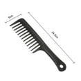 thumbnail image 3 of 24.5cm Hair Brush Wide Tooth Comb Black ABS Large Wide Tooth Comb For Hair Styling Tool, 3 of 3