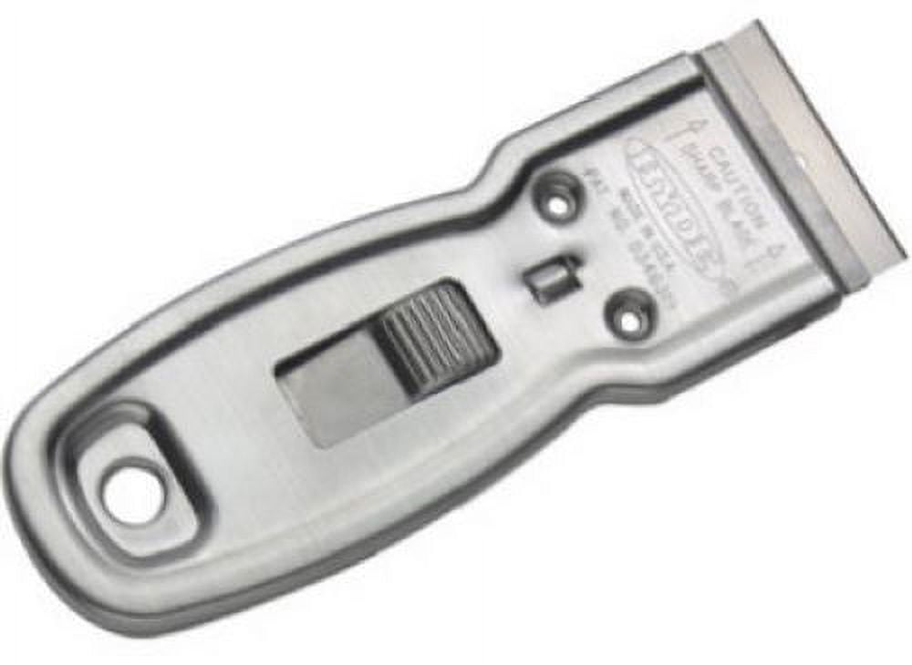 Hyde Tools 13050 Delta Heavy Duty Metal Single Edge Razor Blade Glass Scraper - Quantity of 2