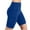 Blue, variant on Women's High Waisted Biker Shorts with Pockets Yoga Tummy Control Short