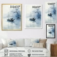 thumbnail image 4 of Designart "Blue Boat Asian beauty" Asian Floater Framed Canvas Art Print, 4 of 7
