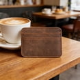 thumbnail image 7 of Horivan Mini RFID Blocking Leather Card Holder Wallet with Zipper Pocket for Cash and Coins Slim Compact Travel Organizer for Men and Women Multi-Function Essential Card Case Purse, 7 of 7