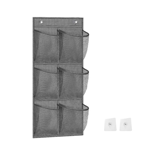 RUISINERY 6 Pocket Hanging Storage Organizers Practical 6 Compartment Nonwoven Hanging Bag For Organizing Bathroom Necessity