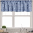 thumbnail image 3 of Ambesonne Abstract Valance & Curtain, Bubble Circles Stains Art, 55"x45", Azure Blue and Pale Yellow, 3 of 7