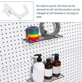 thumbnail image 3 of 24Pcs Hooks J Shape Hook Peg Board Tool Organizer Accessories, Black, 3 of 5