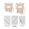 thumbnail image 6 of Orange Flowers Kitchen Curtains Sets 36 Inch Length with Valance, Vintage Chic Farmhouse Plants Floral Swag Valances and Tiers Curtain Set Drapes Swag Curtains for Living Room, Bathroom, Bedroom, 6 of 6
