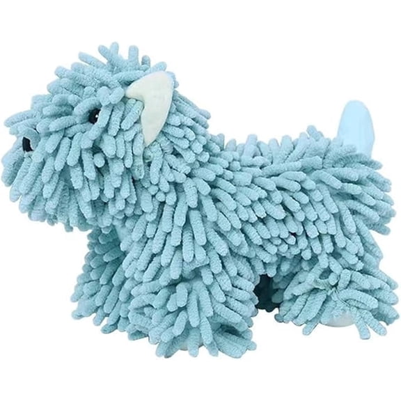 Soft Absorbent Chenille Ball Towel Quick Dry Hand Towels for Bathroom (Blue)
