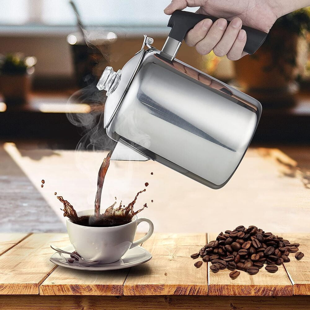 8-Cup Stainless Steel Classic Stovetop Coffee Percolator
