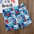 thumbnail image 6 of Coduop Toddler Baby Kids Boys Letter Short Sleeve Tops Shorts Bathing Suit 1-5 Years, 6 of 6