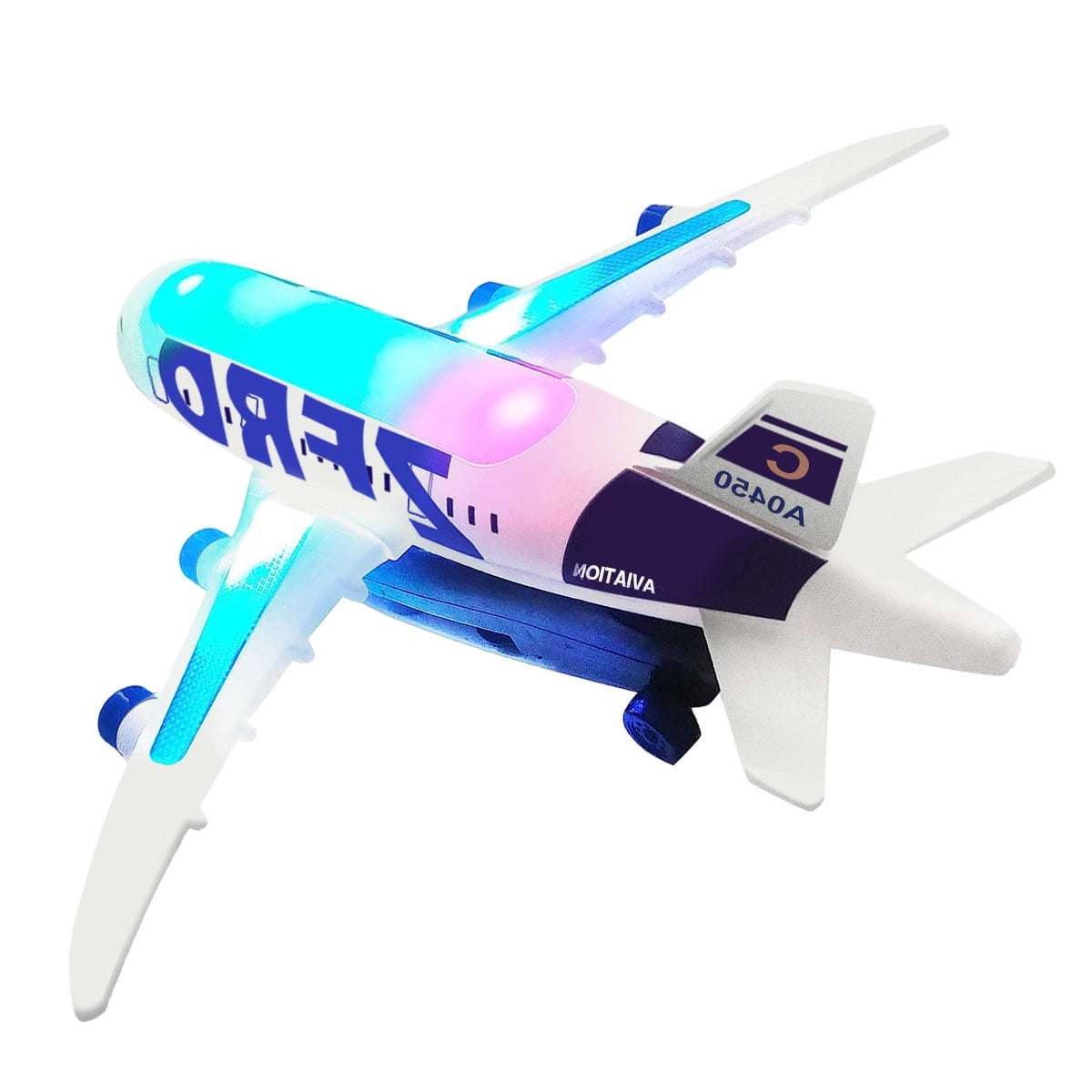 Battery Operated Airplane Kids Toy, Boys Girls Toy Plane with Flashing