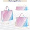 thumbnail image 6 of FORMRS Womens Corduroy Tote Bag Crossbody Shoulder Handbag with Pocket, Pink Gradient, 6 of 7