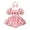 Red, variant on Girls Romper Infant Short Sleeve Plaid Strawberry Prints Floral Romper Bodysuits Dress Newborn Onesies Red 12 Months-18 Months