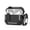 Black, variant on for AirPods Pro 2nd/1st Generation Case Cover with Secure Lock, Automatic Pop-up Full Protection Hard Protective Case for AirPods Pro 2 (2023/2022/2019) (Black Gray)