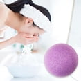 thumbnail image 4 of Mini Esponja Cosmética Limpiador Facial Reutilizable Herramientas de Belleza Flutter (Púrpura), 4 of 5