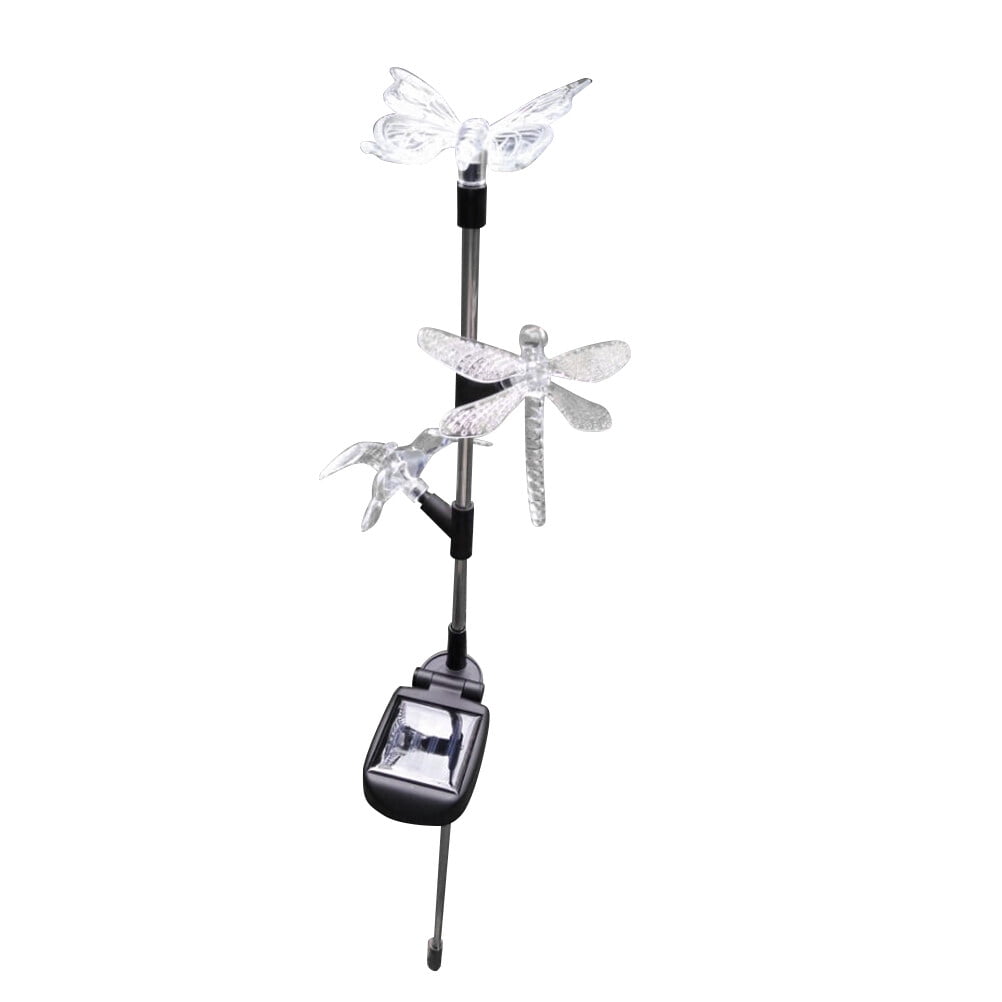 Solar Stake Lights Solar Garden Stake Lights Hummingbird And Dragonfly