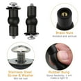 thumbnail image 3 of Black Toilet Seat Hinge Bolts - Easy Installation for UK Standard Seats, 3 of 7