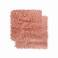 thumbnail image 3 of Luxe Laredo Faux Sheepskin Chair Pad 2-Piece 17x17 Micro Suede Backing, 3 of 5
