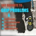 thumbnail image 2 of Ice Cleats for Boots Shoes,with 10 Steel Studs Crampons,Rubber Snow Cleats, Spikes Crampons for Hiking Boots and Shoes.Ice Grips Anti Slip for Men Women, 2 of 9
