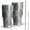 Gray Geometric Quatrefoil, variant on 30oz Multicolor Chevron Pattern Tumblers Stainless Steel Tumbler with Lid and Straw,Vacuum Insulated Double Wall Travel Tumbler Cups Mug with Cleaning Brush for Coffee,Tea