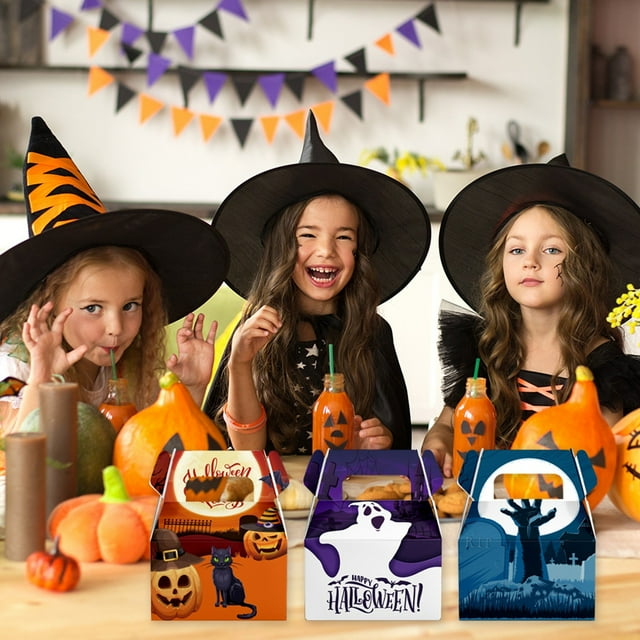 Party Decorations for Women College Graduation Party Decorations 2022 Party Party Dress Party Decorations 6Pcs Halloween Boxes Trick Or Candy Boxes With Window Halloween Party Goodie Boxes