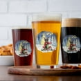 thumbnail image 4 of Merry Christmas Miniature Pinscher Snowy Winter with Tree Decorations 16oz Pint Beer Glass Mug Mini Pin Dog Lover Beer Glasses Cup - 12020, 4 of 5