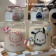 thumbnail image 3 of Kuromi-botella de agua de Hello Kitty, vaso de plástico con pajita transparente de dibujos animados, Cinnamoroll, Sanrio, Anime, 450Ml, 3 of 4