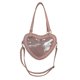 thumbnail image 1 of Guardurnaity Bolso bandolera de gran capacidad con diseño de corazón para estudiantes universitarios japoneses, con correa ajustable y múltiples Bolsas de mensajero y de hombro rosa, 1 of 6