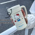 thumbnail image 2 of Insulation Cup Female Student High-value Water Cup With Straw Cute Portable Coffee Cup, 2 of 3