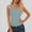 Mint Green, variant on Tank Top for Women V Neck Summer Sleeveless T Shirt Tunic Casual Solid Color Loose Fit Blouses White