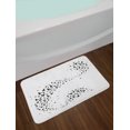 thumbnail image 2 of Black Crow Bath Mat, Freedom Themed Illustration of Flock of Flying Birds Print, Plush Bathroom Decor Mat with Non Slip Backing, 29.5" X 17.5", Charcoal Grey Pale Blue, by Ambesonne, 2 of 2