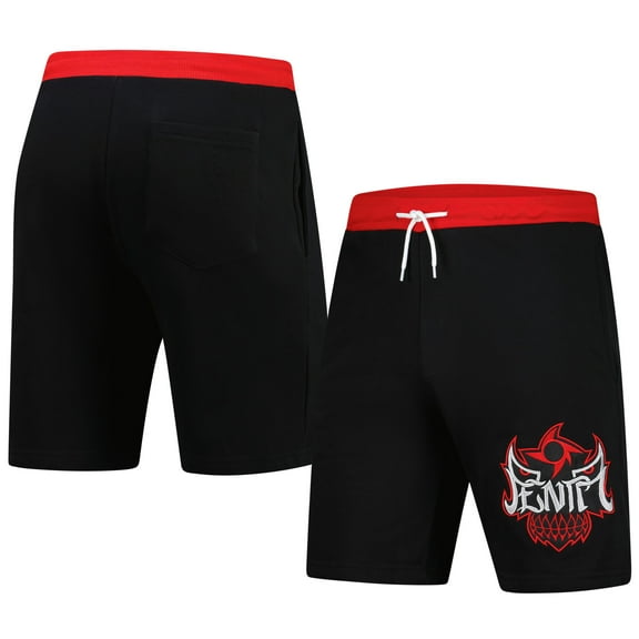 Men's WWE Authentic Black Penta Penta Mask Logo Sweatshorts