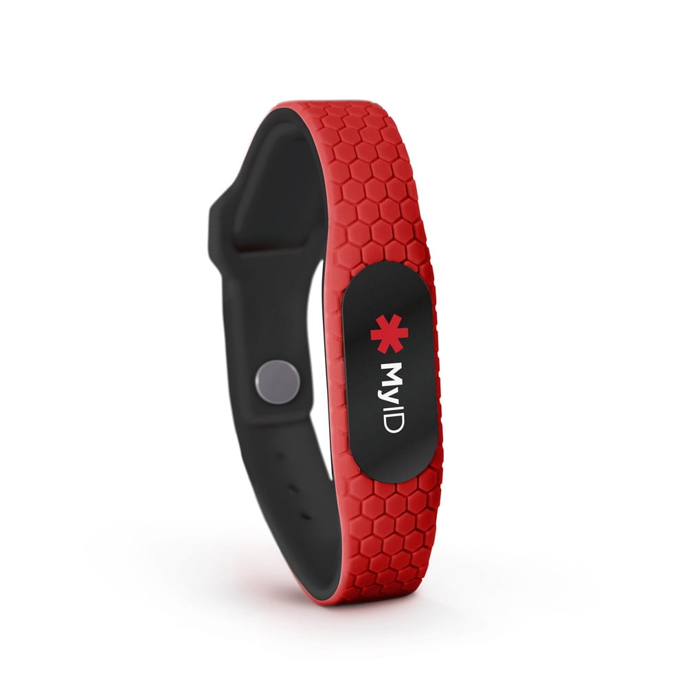 MyID Hive Medical ID Bracelet, One Size Fits All, Adjustable Center