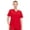 RED, variant on HEAL+WEAR Womens Stretch V-Neck Scrub Top 4-Way Stretch Lightweight Medical Uniform Shirt