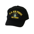 thumbnail image 1 of Men's Retired Series U.S. Military Veteran Unstructured Snapback Baseball Hat US Airforce Black, 1 of 2