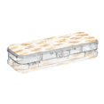 thumbnail image 2 of Plastic Pencil Box Large Capacity Pencil Boxes Clear Boxes with Snap-Tight Lid Stylish Office Supplies Storage Organizer Box Yellow and Cream Chicks, 2 of 7