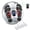 White, variant on Heated EMS Foot Stimulator and Body Recovery Device, 2-in-1 Circulation Machine with 4 Pads and Remote Control, Perfect Physical Wellness Gift for Seniors and Parents