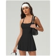 thumbnail image 4 of PISONIC Robe de Tennis avec Short Intégré et Soutien-Gorge Robe Athlétique pour Femmes Été Golf Active Robe d'Entraînement, 4 of 7