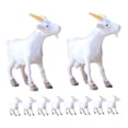 thumbnail image 6 of Set of 10 Miniature Animal Figurines Including Sheep and - Cute Idyllic Farm Animal Toys, 6 of 8