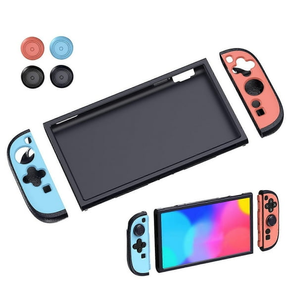 k7Z STARTRC GAMES For Nintendo Switch 2 Dual Color Split Controller z8I Grip Covers with Silicone Pr