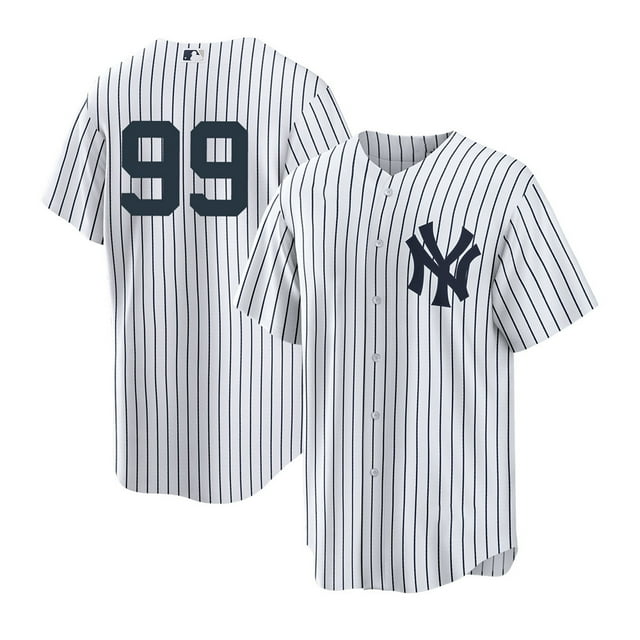 Yankees MLB Yankees 99 Aaron Judge Jersey New Embroidered Baseball Jersey 99#Judge-White Unnamed Model—HU