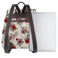 thumbnail image 3 of Lsque Rose Flowers Pattern Womens Backpack Purse Leather Backpack Purse for Women Travel Fashion Backpack Designer Ladies Shoulder Bags, 3 of 4